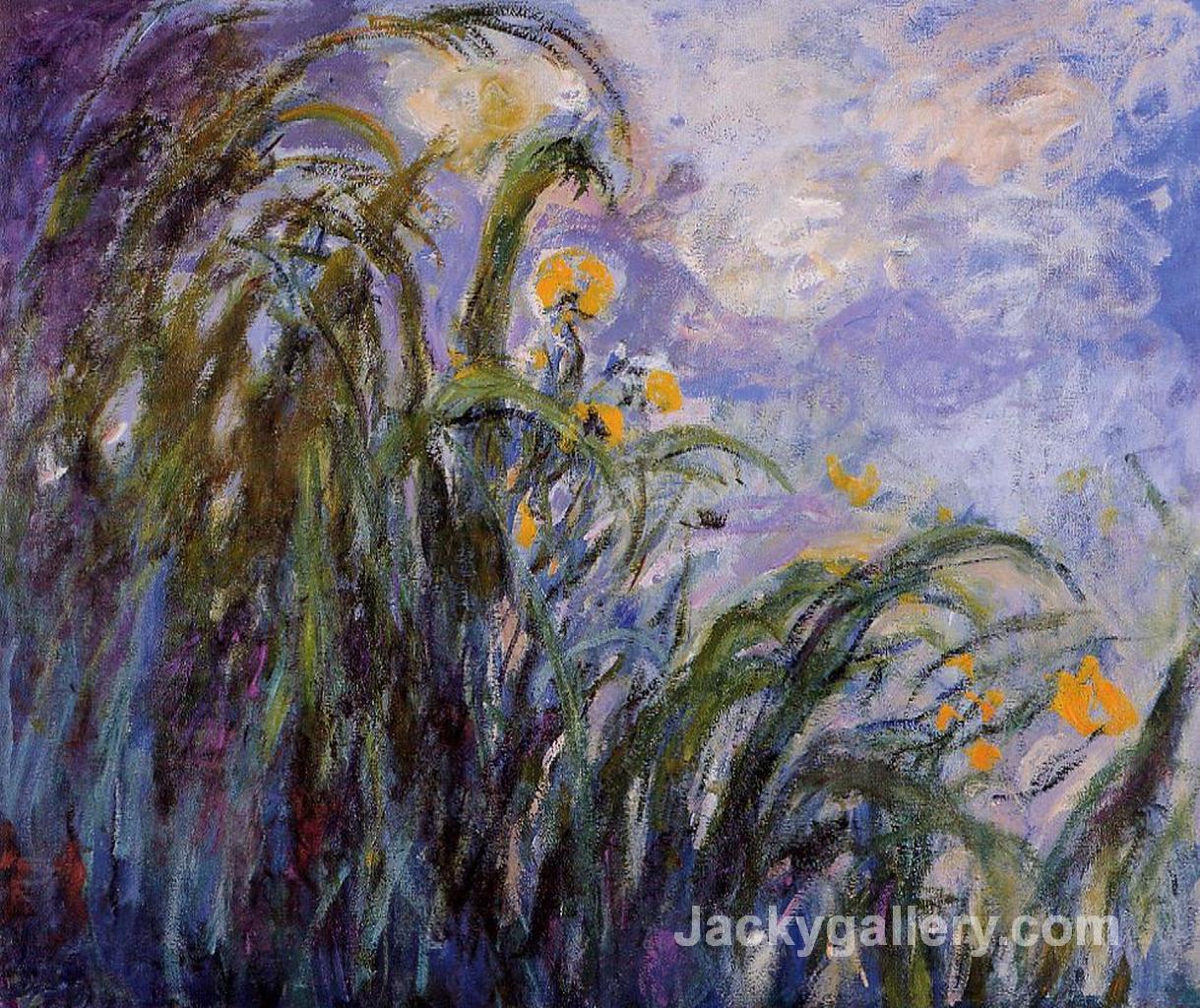 Yellow Irises by Claude Monet paintings reproduction